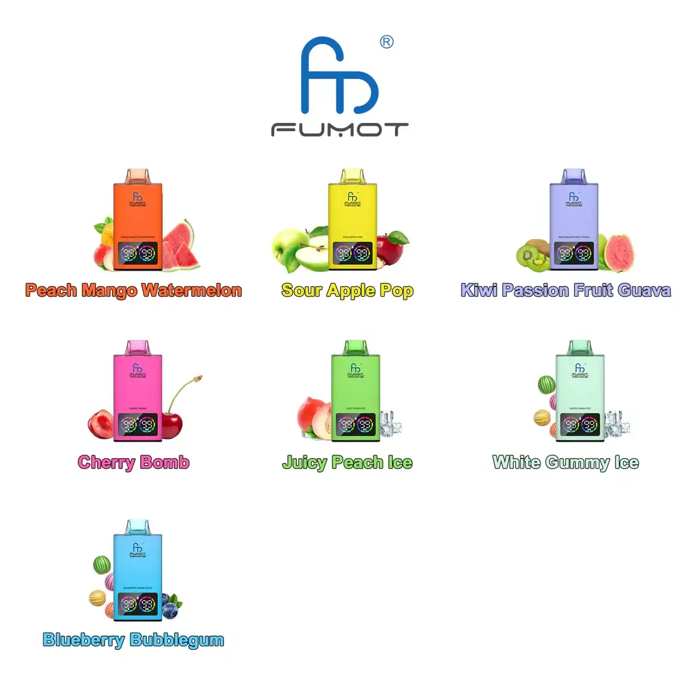 Fumot Vape 35000 puffar - Smaklista